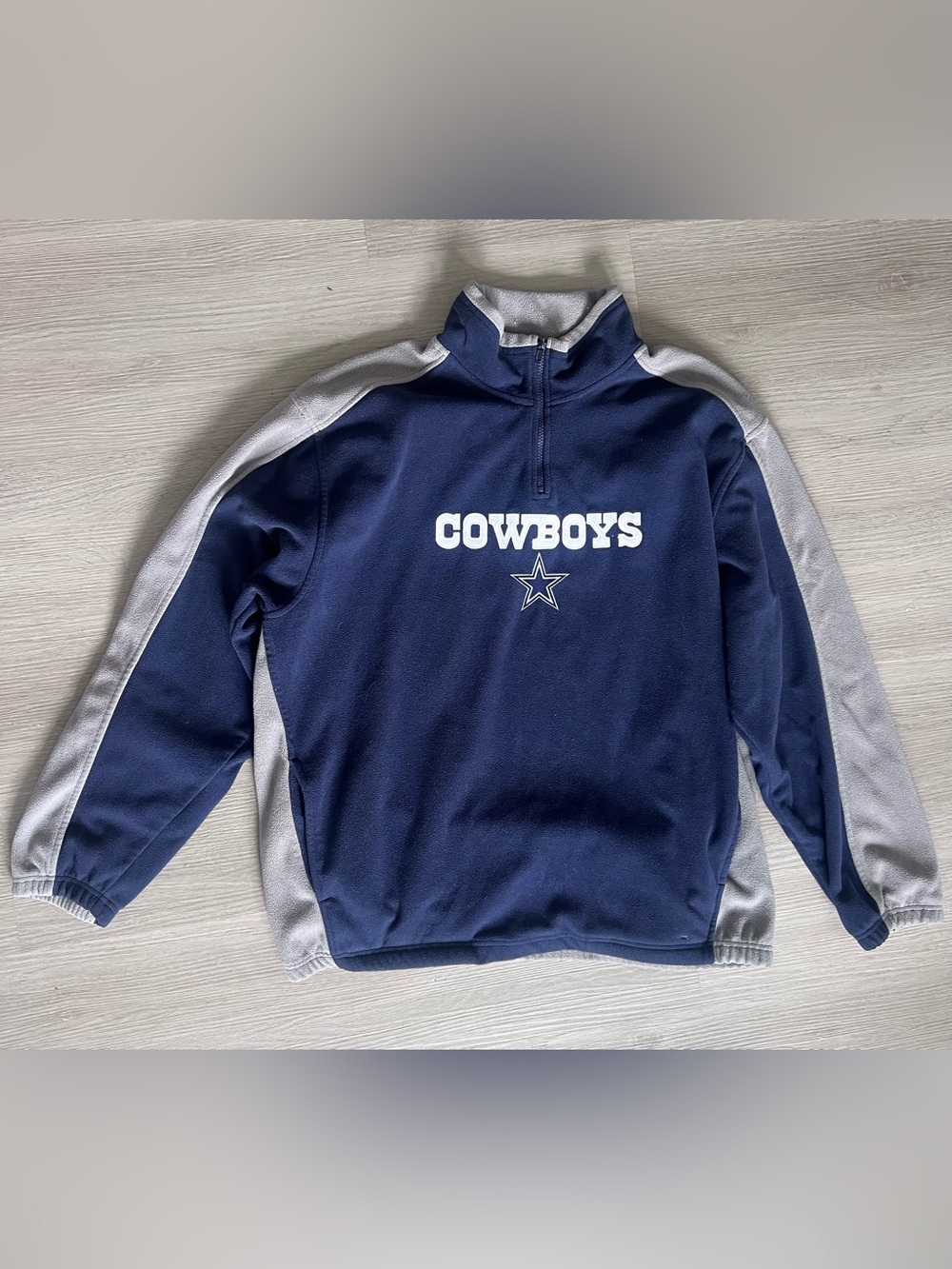 Dallas Cowboys Reebok NFL Team Apparel Gray and Blue Hoodie